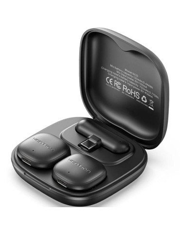 Micrófono Inalámbrico con Clip Vention Lavalier NCDB0/ USB Tipo-C/ Lightning/ Incluye Receptor/ 2 unidades