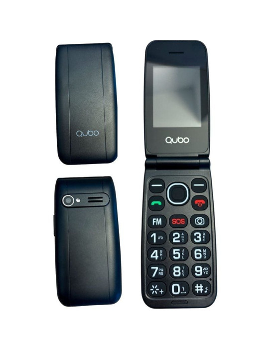 Teléfono Móvil Qubo NEONW-BK 4G para Personas Mayores/ Negro