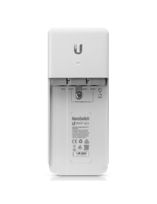 Switch Ubiquiti NanoSwitch N-SW/ 4 Puertos RJ45 10/100/1000 PoE