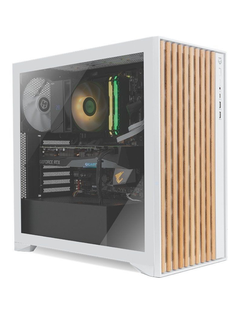 Caja Gaming Semitorre Nox Hummer Element/ Blanca