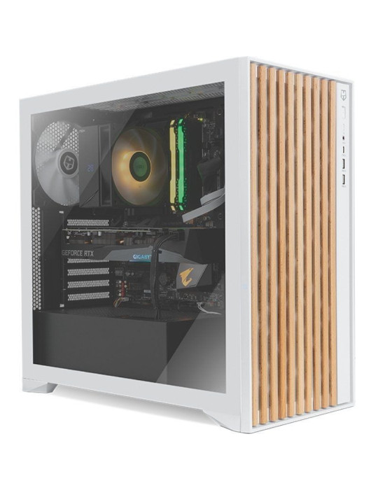 Caja Gaming Semitorre Nox Hummer Element/ Blanca