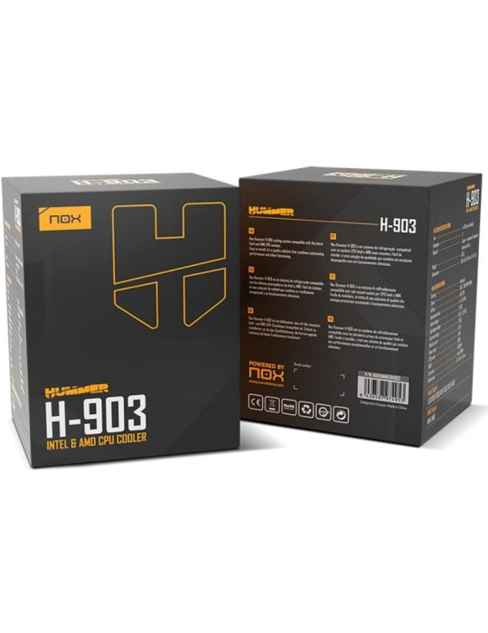 Ventilador con Disipador Nox Hummer H-903/ 9.2cm
