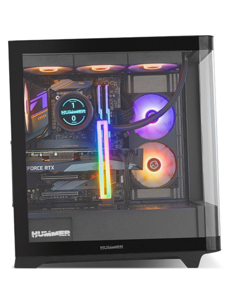 Soporte para Tarjeta Gráfica ARGB Nox Hummer H-VGA ARGB/ Compatibilidad Universal/ Negro