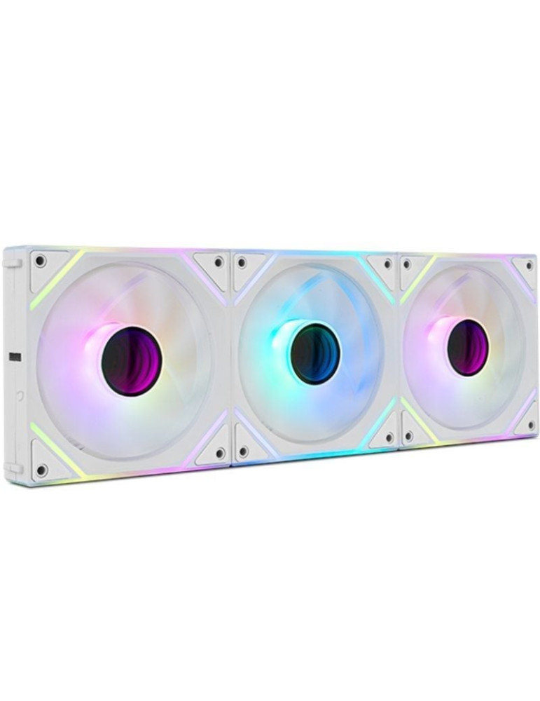 Pack 3 Ventiladores Nox Pro Link/ ARGB/ 12cm/ Blancos