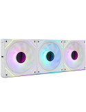 Pack 3 Ventiladores Nox Pro Link/ ARGB/ 12cm/ Blancos