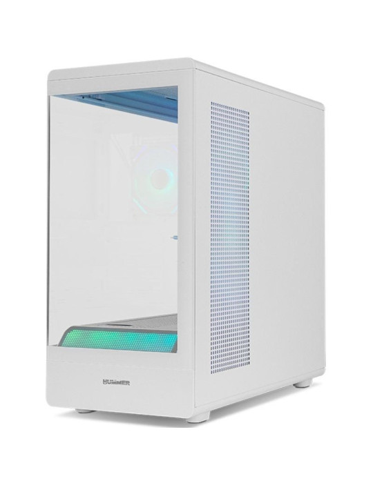 Caja Gaming Semitorre Nox Hummer SIGNAL/ Blanca