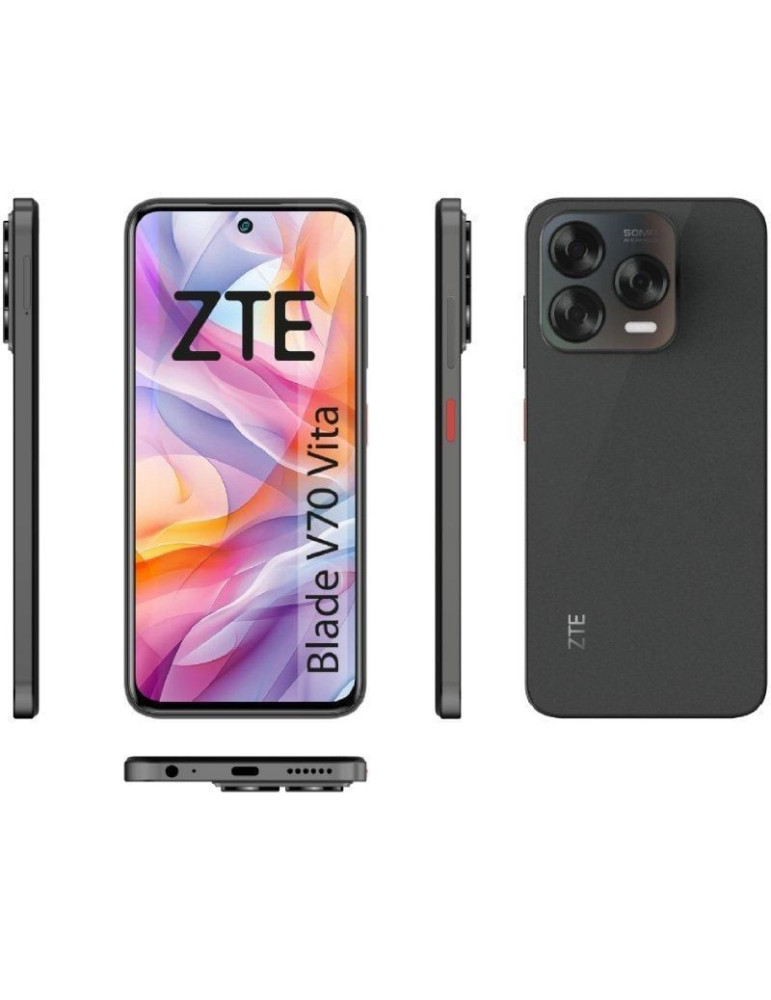 Smartphone ZTE Blade V70 Vita 8GB/ 256GB/ 6.7"/ Gris Oscuro