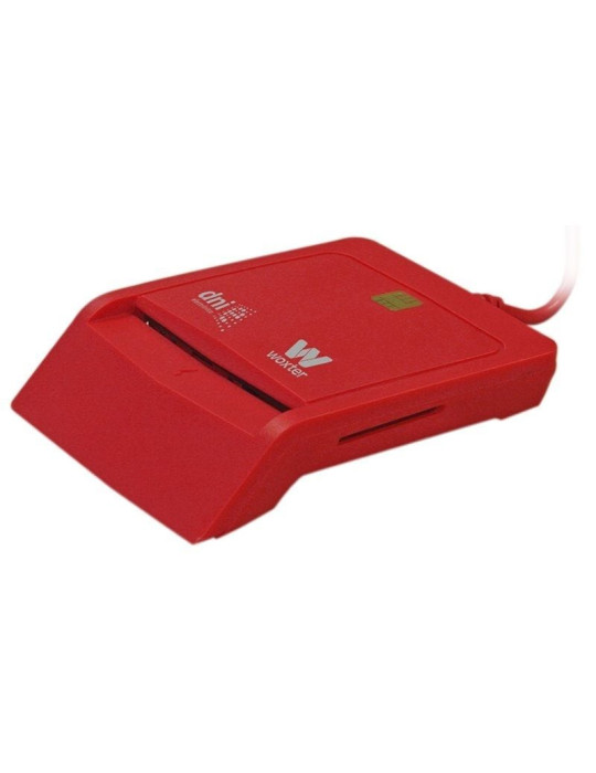 Lector de DNI y Tarjetas Woxter Combo PE26-148/ USB 2.0/ Rojo