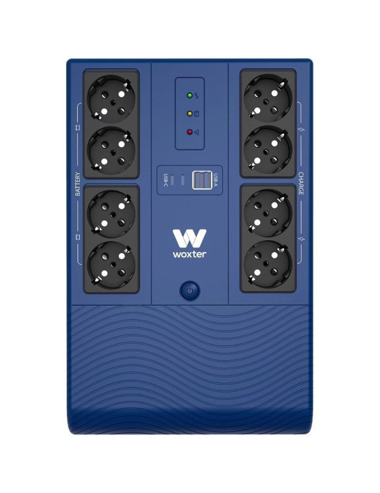 SAI Línea Interactiva Woxter Multibase UPS 800 VA/ 800VA-480W/ 8 Salidas/ Formato Torre
