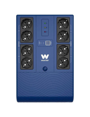 SAI Línea Interactiva Woxter Multibase UPS 1200 VA/ 1200VA-720W/ 8 Salidas/ Formato Torre