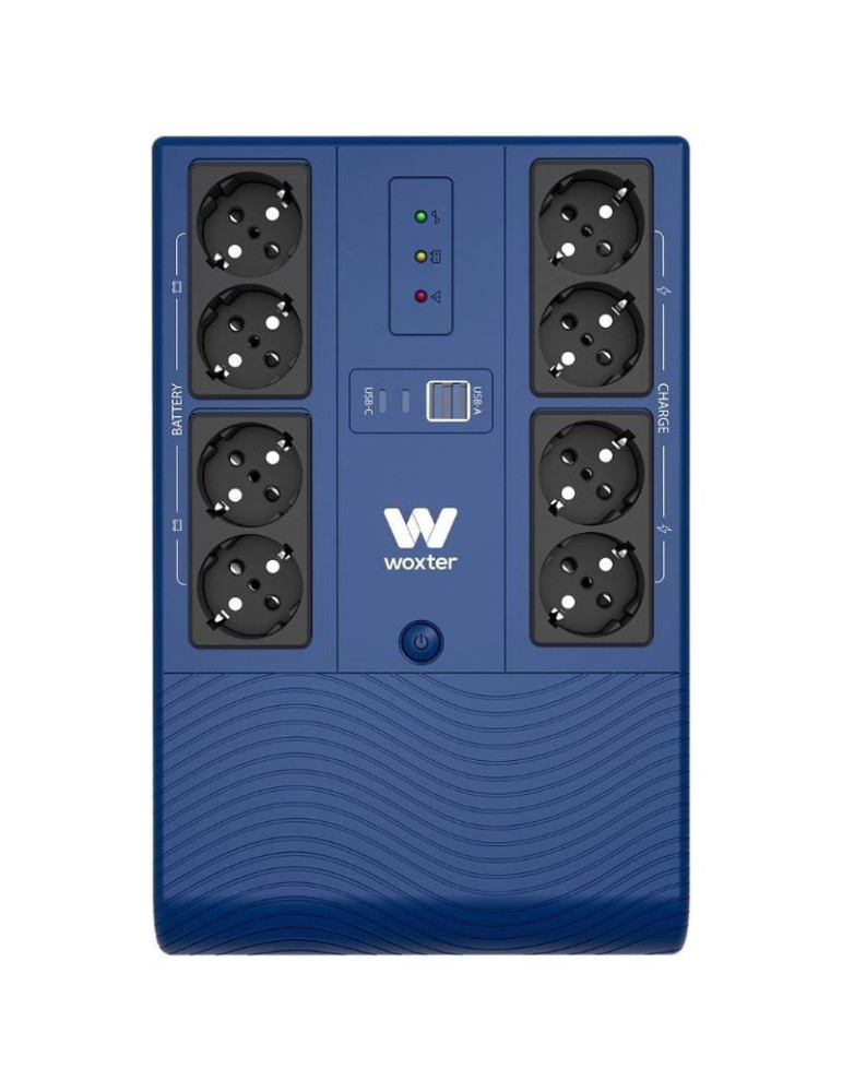 SAI Línea Interactiva Woxter Multibase UPS 1200 VA/ 1200VA-720W/ 8 Salidas/ Formato Torre