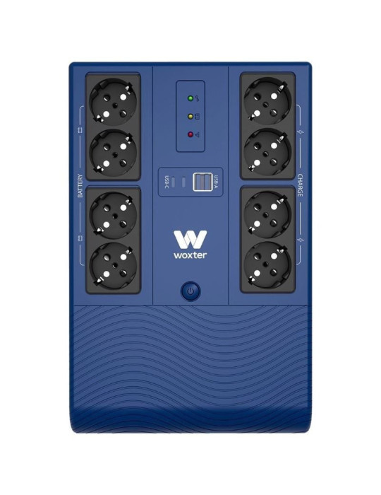 SAI Línea Interactiva Woxter Multibase UPS 1200 VA/ 1200VA-720W/ 8 Salidas/ Formato Torre