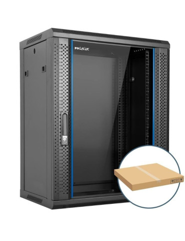 Armario Rack Mural Desmontado Phasak PHO 2216D/ 19"/ Altura 16U