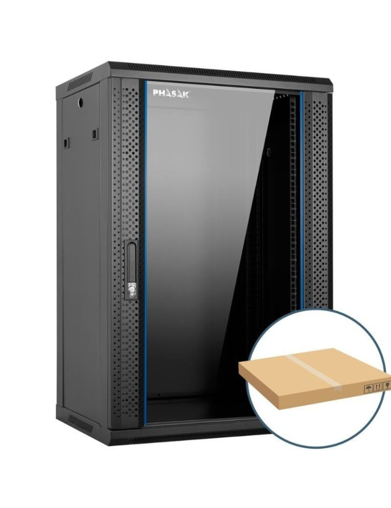 Armario Rack Mural Desmontado Phasak PHO 2220D/ 19"/ Altura 20U