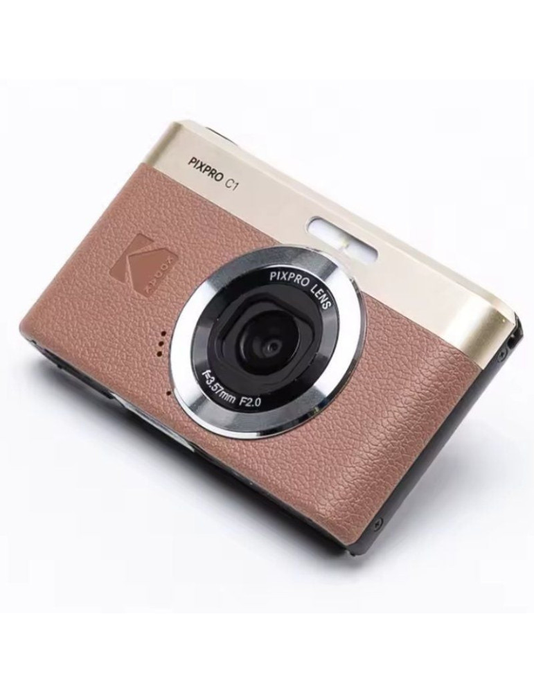 Cámara Digital Kodak Pixpro C1/ 13MP/ Zoom Óptico 4x/ Marrón