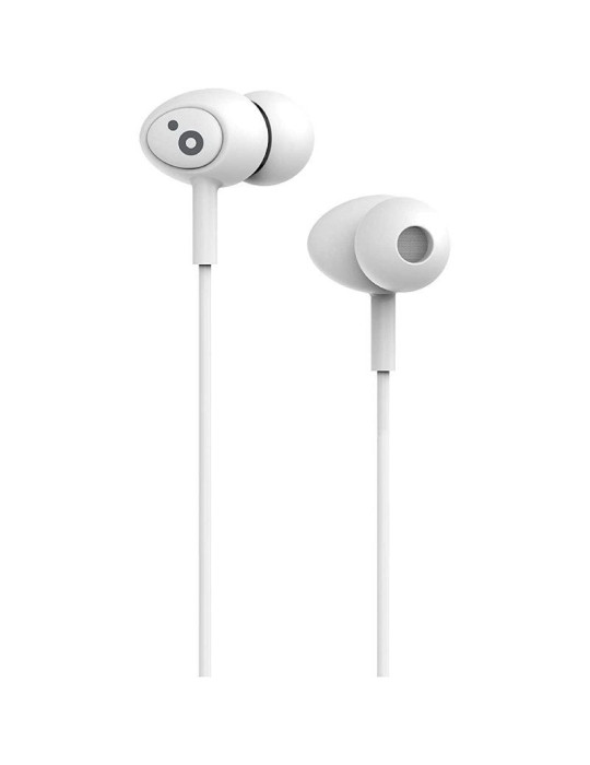 Auriculares Intrauditivos Sunstech Pops/ con Micrófono/ Jack 3.5/ Blancos