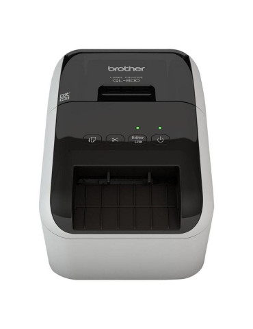 Impresora de Etiquetas Brother QL-800/ Térmica/ Ancho etiqueta 62mm/ USB/ Blanca y Negra 2