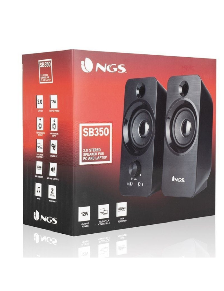 Altavoces NGS SB350/ 12W/ 2.0