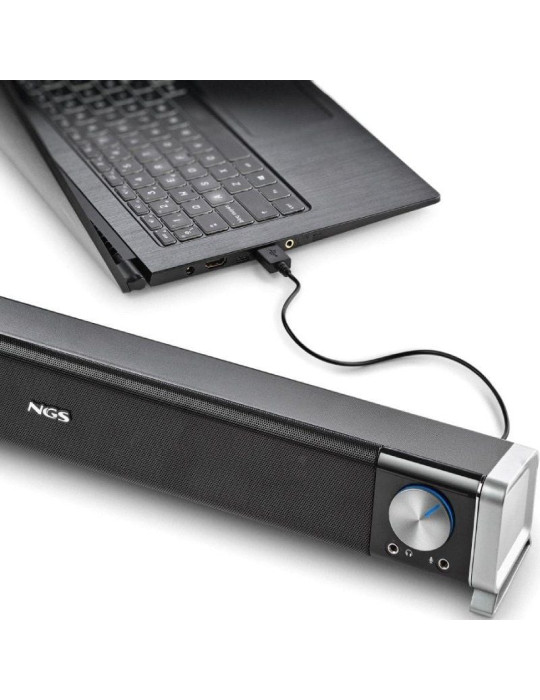 Barra de Sonido con Bluetooth NGS Subway/ 40W/ 2.0/ Negra