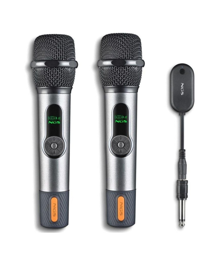 Pack de 2 Micrófonos Inalámbricos NGS Singer Star Duo