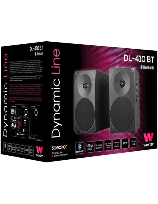 Altavoces con Bluetooth Woxter Dynamic Line DL-410 BT/ 150W/ 2.0