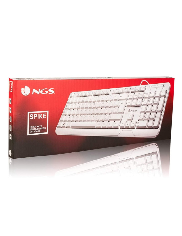 Teclado NGS Spike/ Blanco