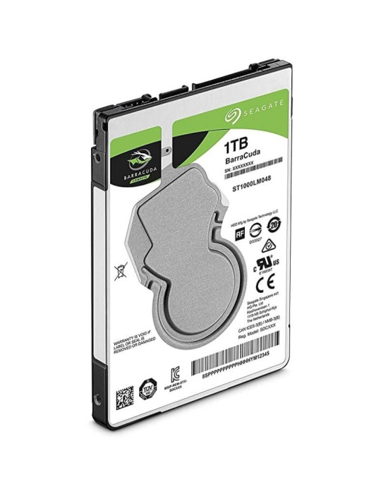 Disco Duro Seagate BarraCuda 1TB/ 2.5"/ SATA III/ 128MB