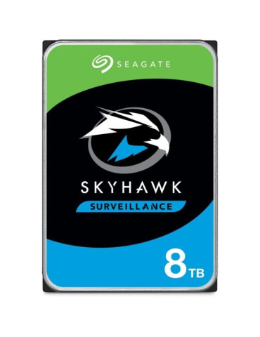 Disco Duro Seagate SkyHawk Surveillance 8TB/ 3.5"/ SATA III/ 256MB 2