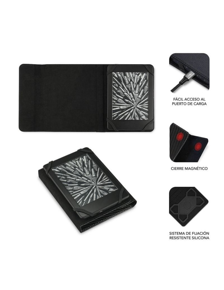 Funda para libro electrónico Subblim Clever Case/ Negra