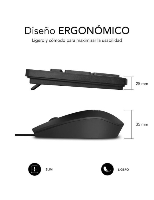 Teclado y Ratón Subblim Combo Business Slim CSSK01