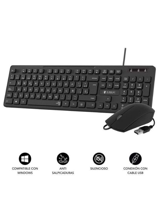 Teclado y Ratón Subblim Combo Business Slim CSSK01