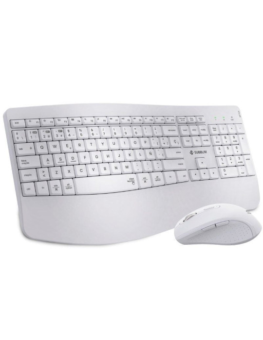 Teclado y Ratón Inalámbrico Subblim Combo Dual Office Prowave/ Blanco