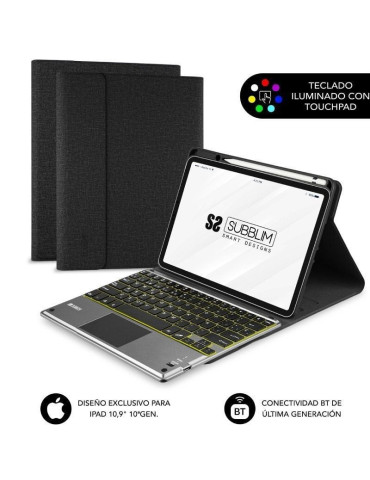 Funda con Teclado Subblim KeyTab Pro BT para Tablet iPad 10.9" 10a Gen/ Negra