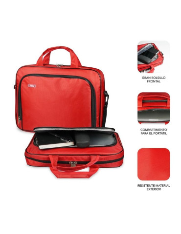 Maletín Subblim Oxford para Portátiles hasta 16"/ Rojo 2