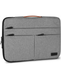 Funda Subblim Air Padding 360 Sleeve para Portátiles hasta 15.6"/ Gris Claro