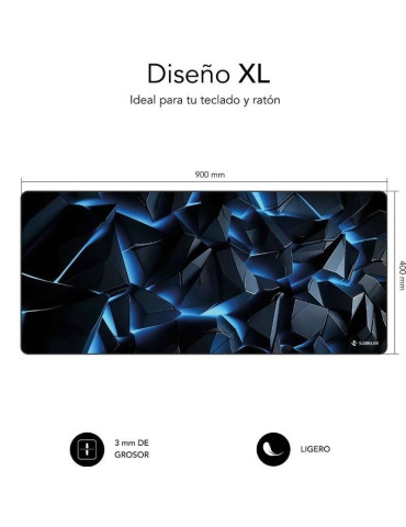 Alfombrilla Subblim Blue Obsidian XL/ 900 x 400 x 3 mm 2