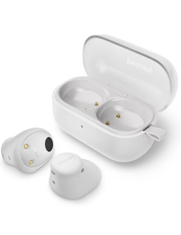 Auriculares Bluetooth Philips TAT2149 con estuche de carga/ Autonomía 6h/ Blancos
