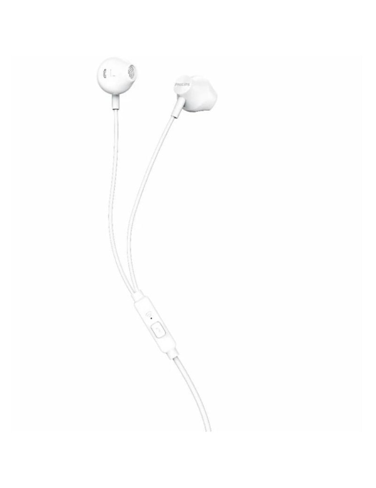 Auriculares Intrauditivos Philips TAUE101/ con Micrófono/ Jack 3.5/ Blancos