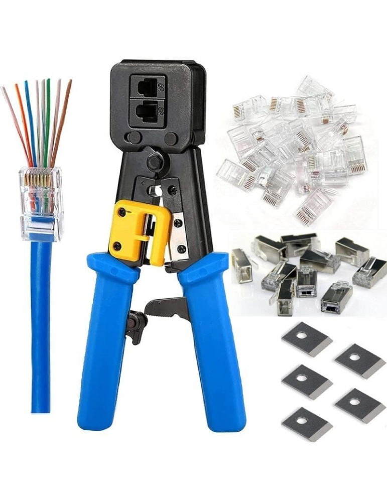 Crimpadora Phasak TD 016 FastCrimp para RJ11/ RJ12/ RJ45