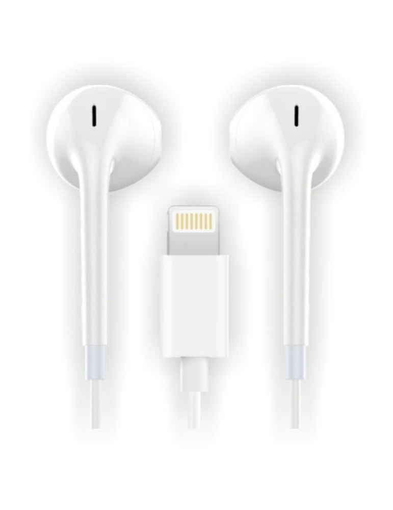 Auriculares Intrauditivos Tech One Tech earTECH HIP TEC1201/ con Micrófono/ Lightning/ Blancos