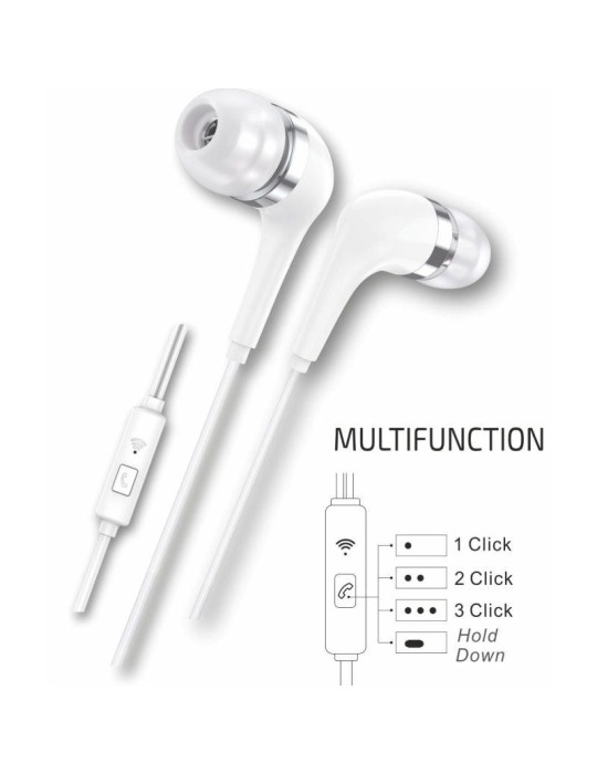 Auriculares Intrauditivos Tech One Tech earTECH TEC1304/ con Micrófono/ USB Tipo-C/ Blancos