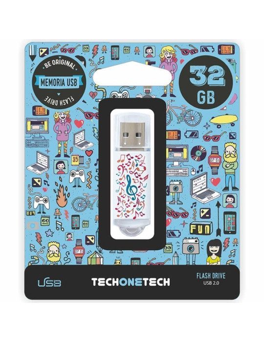 Pendrive 32GB Tech One Tech Music Dream USB 2.0