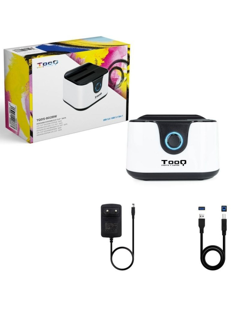 Docking Station para Discos Duros TooQ TQDS-802BW