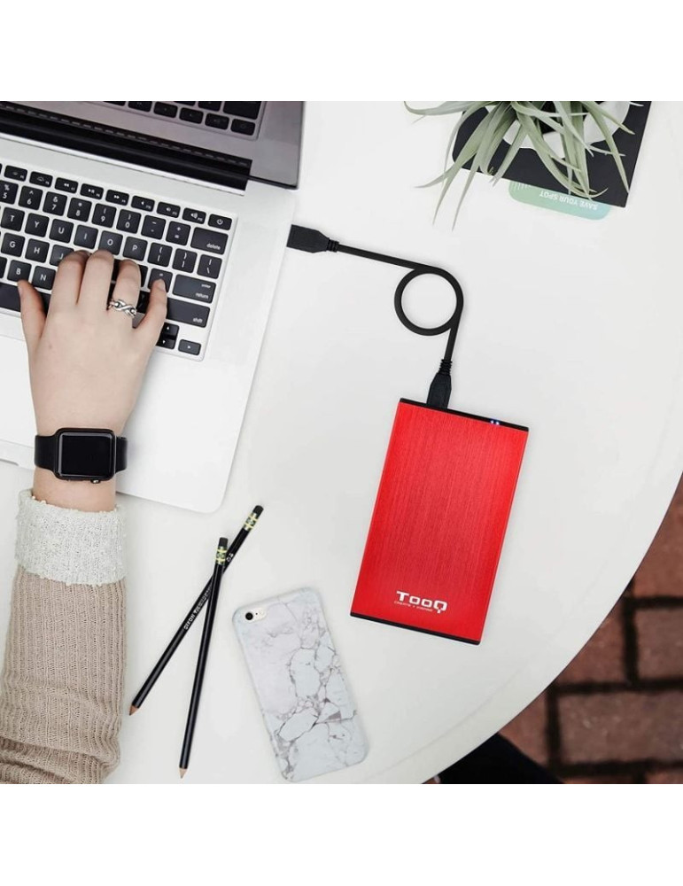 Caja Externa para Disco Duro de 2.5" TooQ TQE-2527R/ USB 3.1