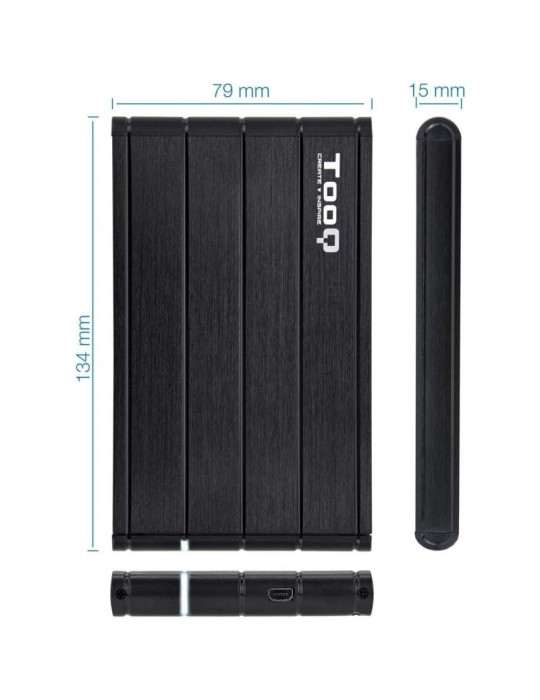 Caja Externa para Disco Duro de 2.5" TooQ TQE-2530B/ USB 3.1