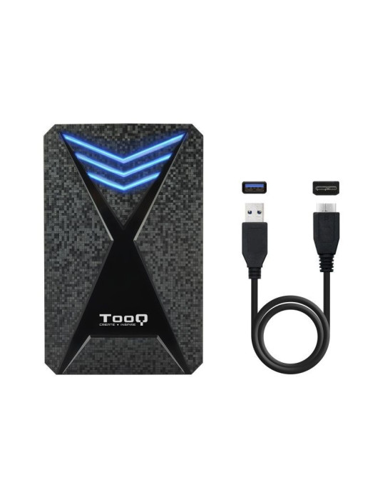 Caja Externa Gaming para Disco Duro de 2.5" TooQ TQE-2550BL/ USB 3.1/ Sin tornillos