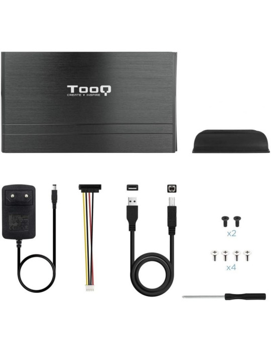 Caja Externa para Disco Duro de 3.5" TooQ TQE-3520B/ USB 2.0
