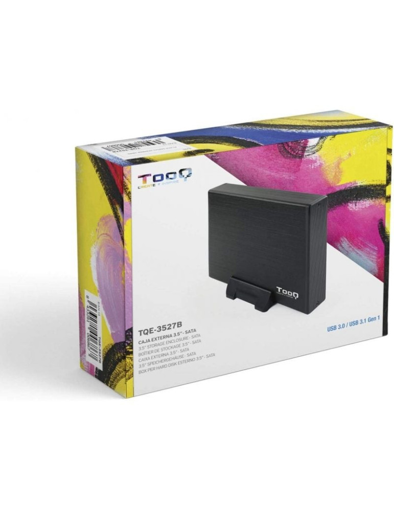 Caja Externa para Disco Duro de 3.5" TooQ TQE-3527B/ USB 3.1