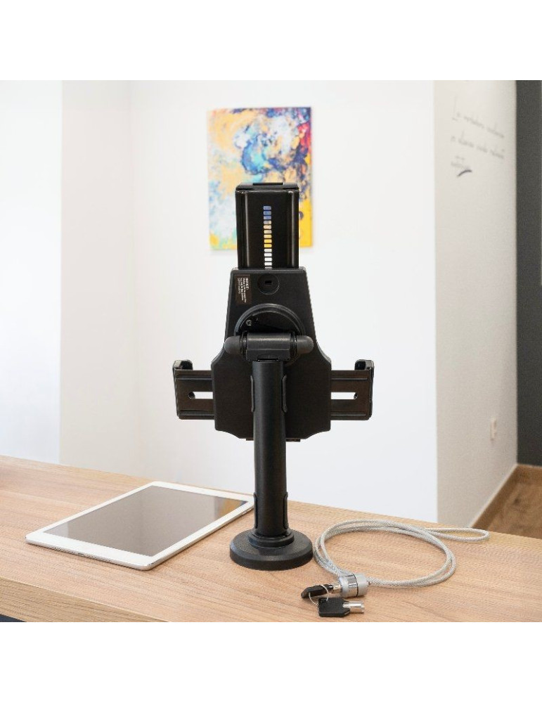 Soporte de Mesa/Pared para Smartphone/Tablet TooQ TQTDS0812/ Antirrobo/ Negro