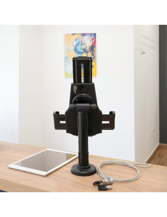 Soporte de Mesa/Pared para Smartphone/Tablet TooQ TQTDS0812/ Antirrobo/ Negro